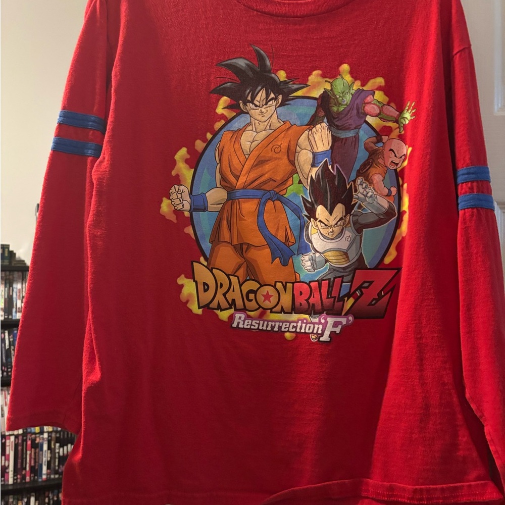 Dragon Ball Z Kids Red Graphic Long Sleeve Tee